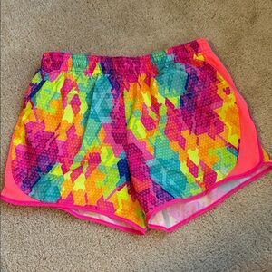 Xersion Girl’s Neon Geometric Athletic Shorts